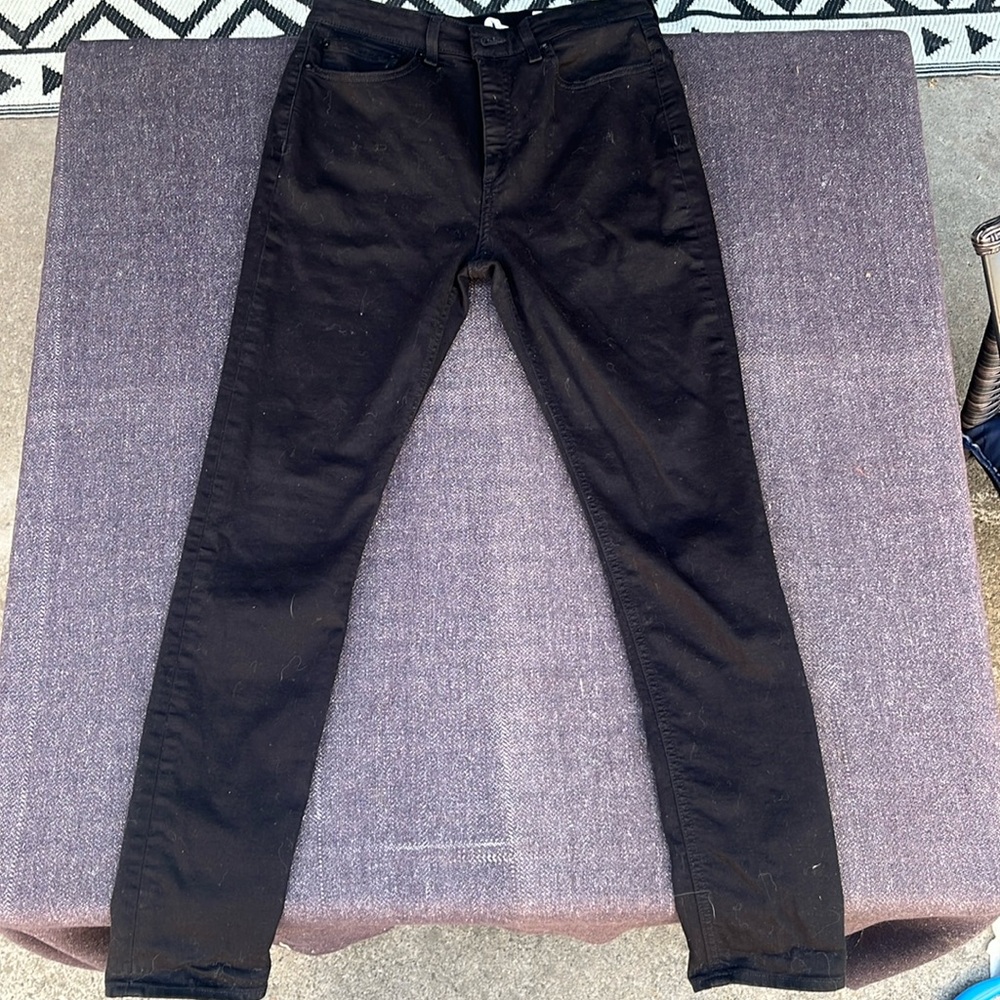 Rag and Bone Nina High Rise Skinny Jeans - No-Fade Black - 29